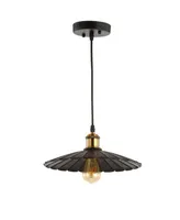 Jonathan Y Lotus 12.25" Adjustable Led Pendant