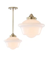 Jonathan Y Kurtz 9.5" Adjustable Drop Led Pendant