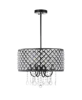 Jonathan Y Gigi 17" Adjustable Led Drop Pendant