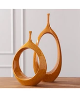 Global Views Open Oval Ring Vase