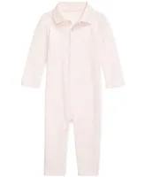 Polo Ralph Lauren Baby Girls Ribbed Collar Coverall