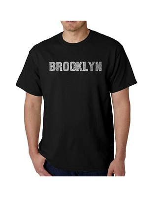 La Pop Art Mens Word T-Shirt - Brooklyn Neighborhoods