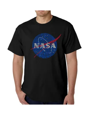 La Pop Art Mens Word T-Shirt - Nasa Meatball Logo