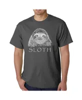 La Pop Art Mens Word T-Shirt - Sloth