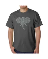 La Pop Art Mens Word T-Shirt - Elephant Tusks