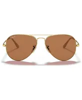 Ray-Ban Polarized Aviator Metal Ii Sunglasses