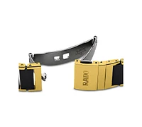 Rado Unisex Swiss Integral Diamond Accent Black Ceramic & Gold-Tone Stainless Steel Bracelet Watch 31x41mm R20204712