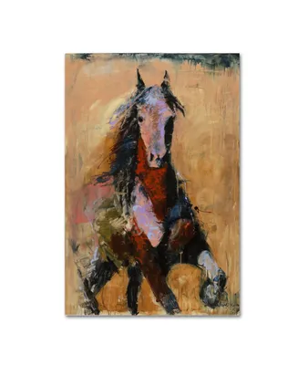 Joarez 'Golden Horse' Canvas Art