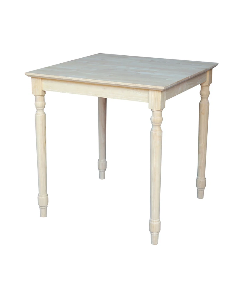 International Concepts Solid Wood Top Table
