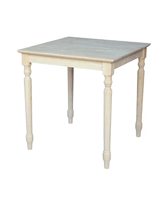 International Concepts Solid Wood Top Table