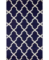 Bayshore Home Arbor Arb2 Navy Blue 5' x 8' Area Rug