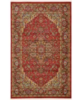 Bayshore Home Harik Har1 Red 5' x 8' Area Rug