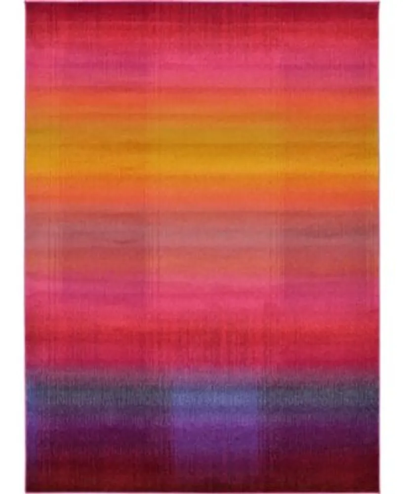 Bayshore Home Newwolf New1 Pink Rug