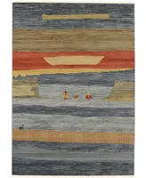 Bayshore Home Ojas Oja3 Light Blue 7' x 10' Area Rug