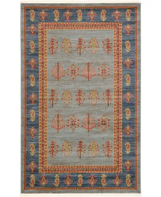 Bayshore Home Ojas Oja2 Light Blue 5' x 8' Area Rug