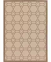 Bayshore Home Outdoor Pashio Pas1 Beige 7' x 10' Area Rug