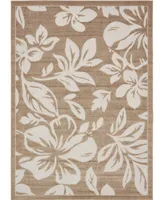 Bayshore Home Outdoor Pashio Pas3 Beige 7' x 10' Area Rug