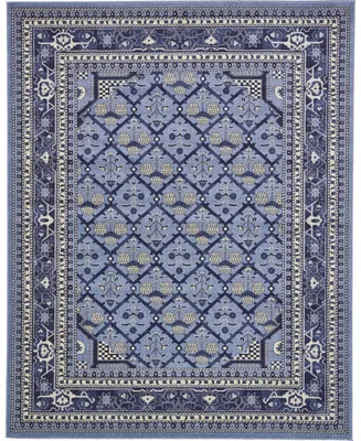 Bayshore Home Aldrose Ald2 Blue 8' x 10' Area Rug