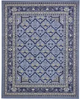 Bayshore Home Aldrose Ald2 Blue 8' x 10' Area Rug