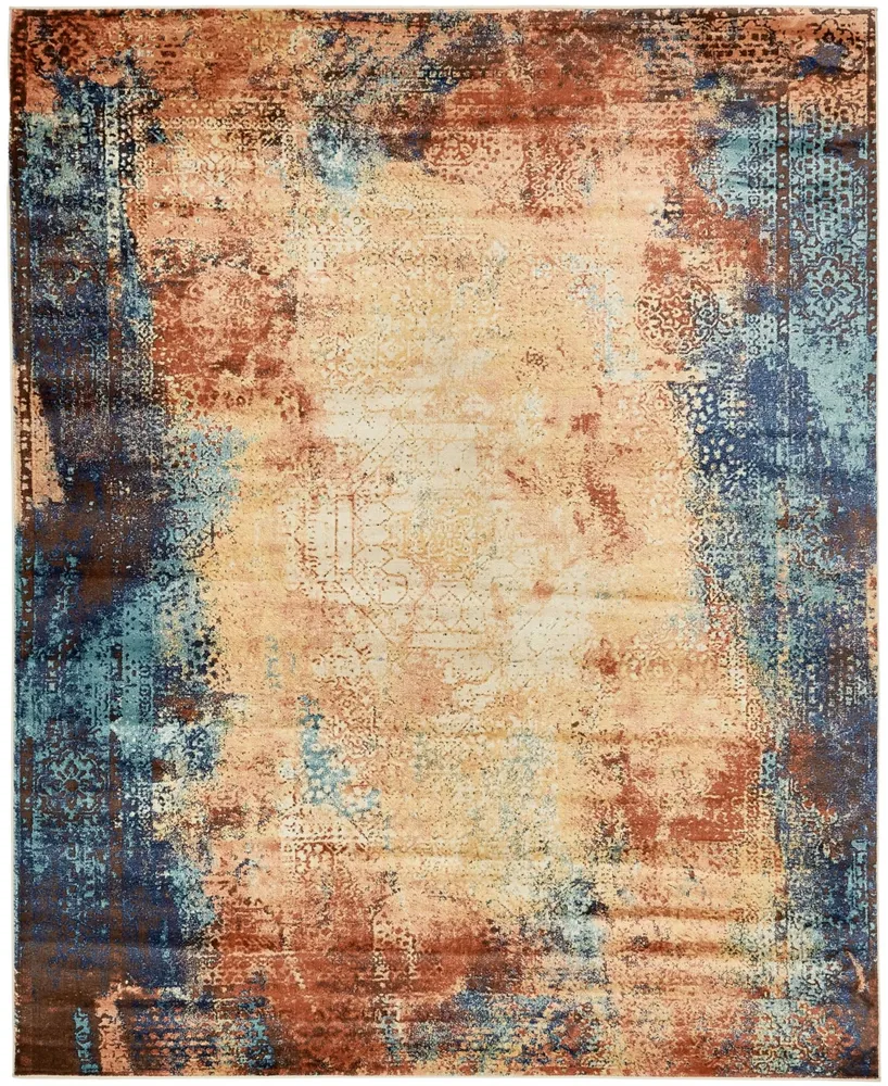 Bayshore Home Marblesea Mrb3 Peach 8' x 10' Area Rug