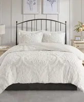 Madison Park Viola Damask Tufted Duvet Cover Sets