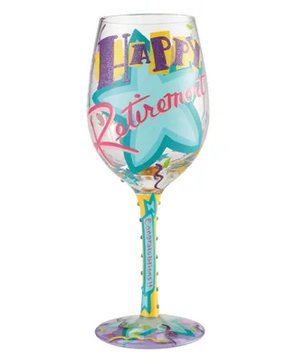 Enesco Lolita Happy Retirement Wine Glass