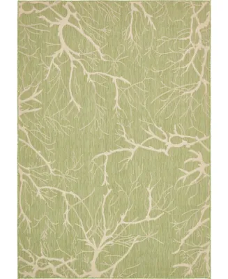 Bayshore Home Outdoor Pashio Pas6 Light Green 7' x 10' 2" Area Rug