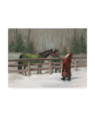 Mary Miller Veazie 'Santa With Horses' Canvas Art
