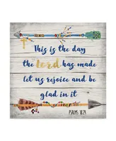 Jean Plout 'Rustic Bible Verse 1' Canvas Art - 18" x 18"