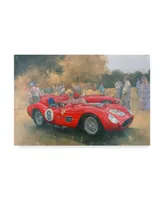 Peter Miller 'Ferrari, day out at Meadow Brook' Canvas Art - 30" x 47"