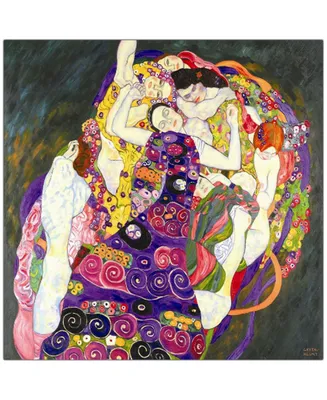 Gustav Klimt 'Virgins' Canvas Art - 35" x 35"