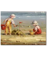 Rosa 'At the Beach' Canvas Art - 32" x 24"