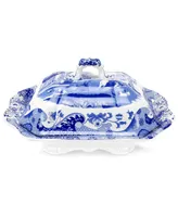 Spode Dinnerware, Blue Italian Covered Vegetable Dish