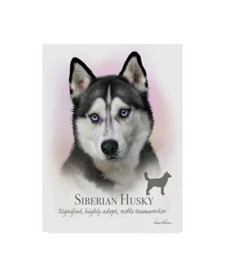 Howard Robinson 'Siberian Husky' Canvas Art - 14" x 19"