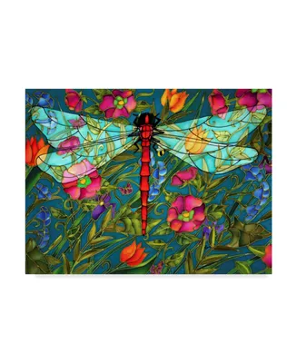 Holly Carr 'Red Dragonfly' Canvas Art