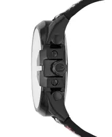 Diesel Men's Chronograph Mega Chief Black Silicone Strap Watch 51mm