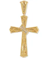 Diamond Cluster Cross Pendant (1/2 ct. t.w.) in 10k Gold