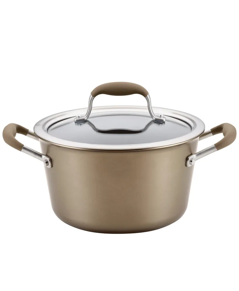 Anolon Advanced Home Hard-Anodized Nonstick 4.5-Qt. Tapered Saucepot