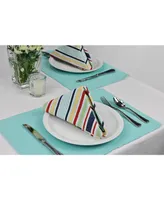 Basic Primary Saturated Stripe Napkin, Set of 6