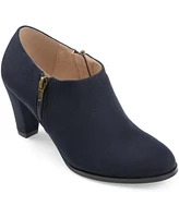 Journee Collection Women's Sanzi Round Toe Heeled Shooties