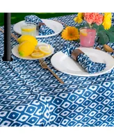 Ikat Outdoor Tablecloth with Zipper 60" x 84"