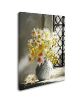 The Macneil Studio 'Daffodils At Window' Canvas Art - 14" x 19"