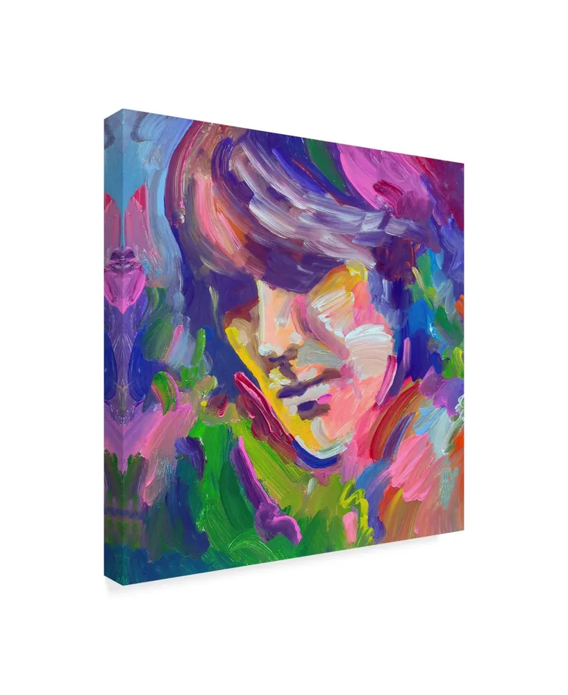 Howie Green 'George Harrison Portrait' Canvas Art - 18" x 18"