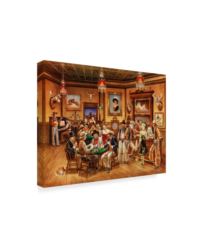 Lee Dubin 'Western Saloon' Canvas Art - 32" x 24"