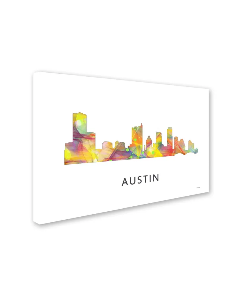 Marlene Watson 'Austin Texas Skyline Wb-1' Canvas Art - 22" x 32"