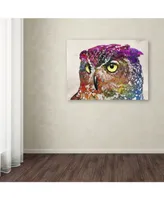Mark Ashkenazi 'Owl Drowing' Canvas Art - 18" x 24"