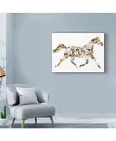 Louise Tate 'Horse Collage' Canvas Art - 19" x 14"