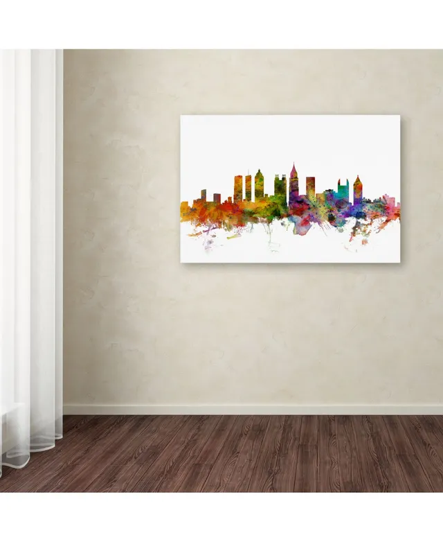 Trademark Fine Art 'Phoenix Arizona Skyline' Canvas Art by Michael Tompsett