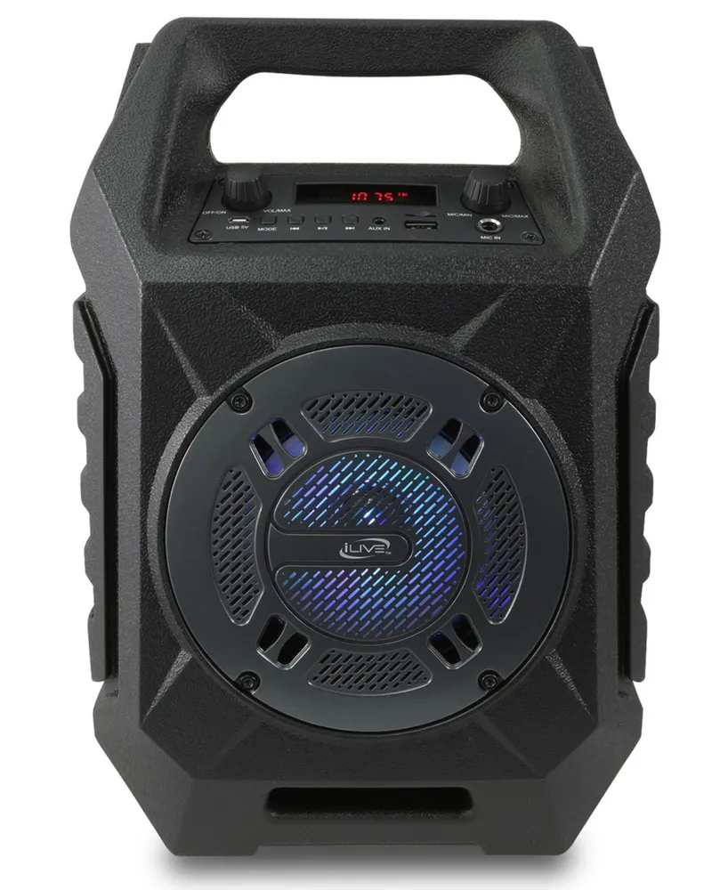 iLive Bluetooth Tailgate Speaker with Led Lights Show