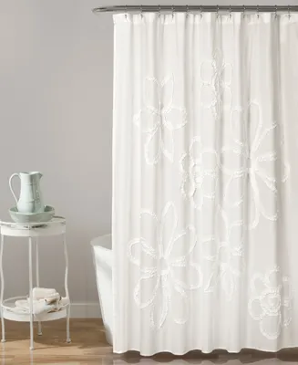Ruffle Flower 72" x 72" Shower Curtain